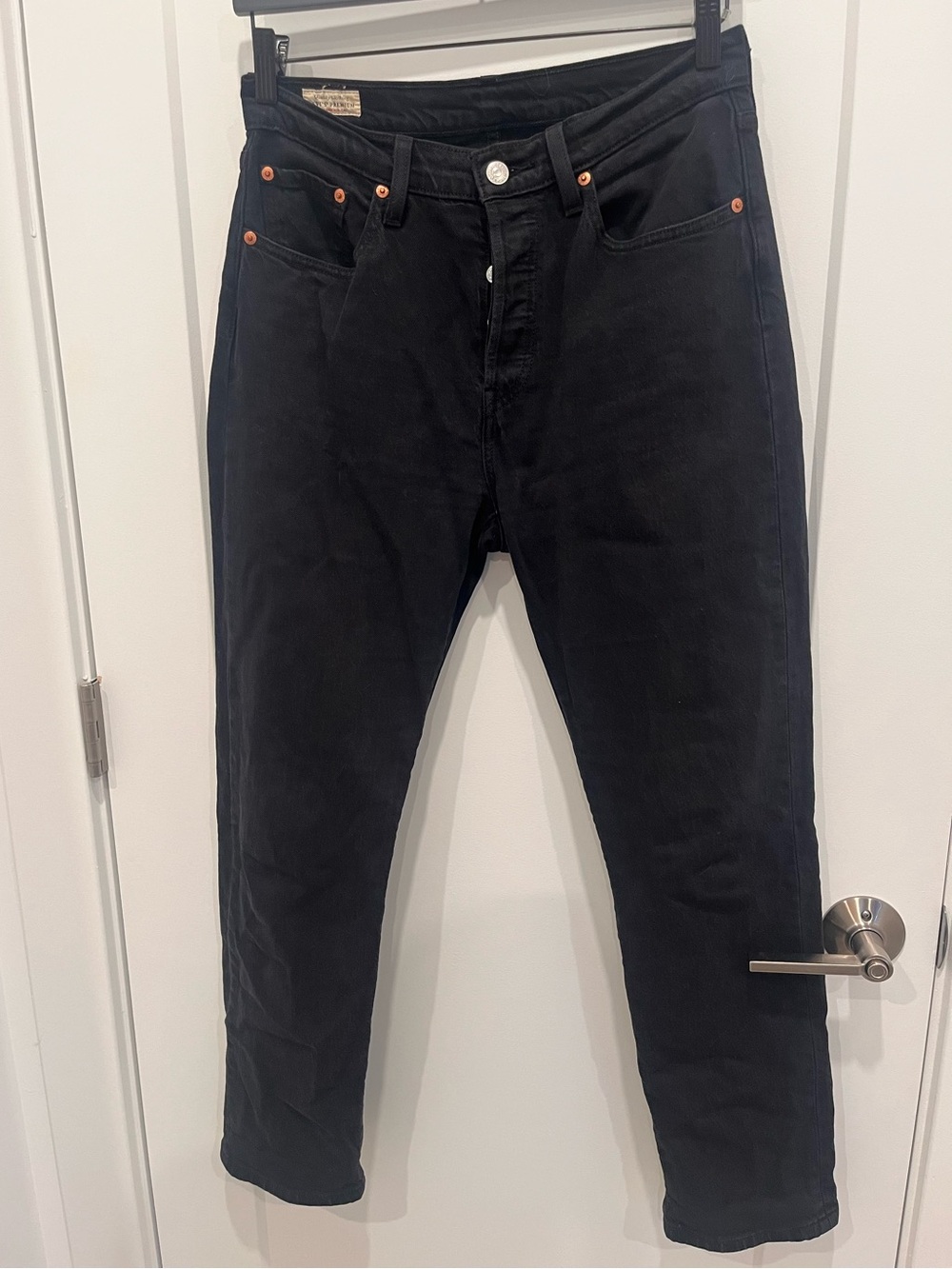 Levi’s 501 Black Straight Leg Jeans (Size 28)